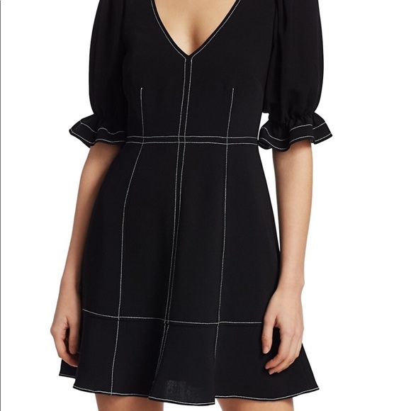 Cinq a sept puff sleeve dress - Picture 3 of 12